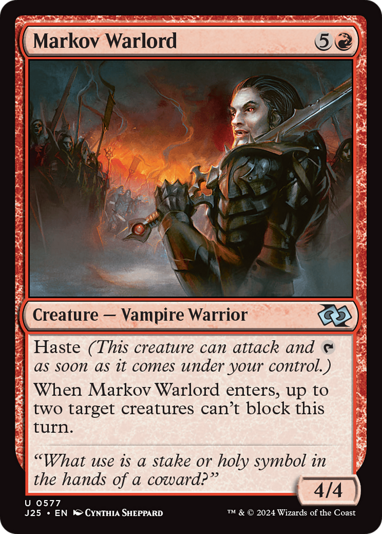 Markov Warlord [Foundations Jumpstart] - Magic: The Gathering - Card Brawlers | Quebec | Canada |