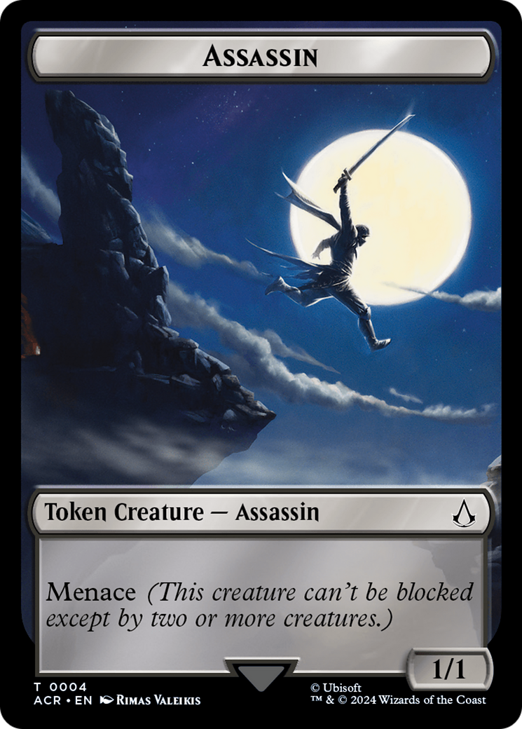 Assassin // Shapeshifter Double-Sided Token [Assassin's Creed Tokens] - Magic: The Gathering - Card Brawlers | Quebec | Canada |
