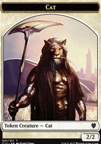 Cat // Cat Warrior Double-Sided Token [Commander 2017 Tokens] - Magic: The Gathering - Card Brawlers | Quebec | Canada |