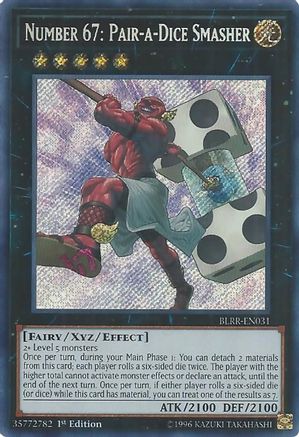 Number 67: Pair-a-Dice Smasher [BLRR-EN031] Secret Rare - Yu-Gi-Oh! - Card Brawlers | Quebec | Canada |