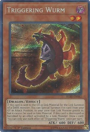 Triggering Wurm [BLRR-EN042] Secret Rare - Yu-Gi-Oh! - Card Brawlers | Quebec | Canada |