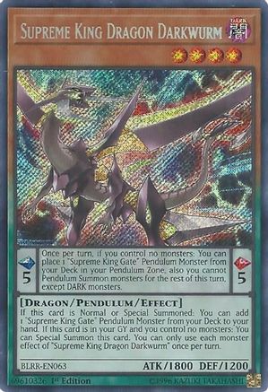 Supreme King Dragon Darkwurm [BLRR-EN063] Secret Rare - Yu-Gi-Oh! - Card Brawlers | Quebec | Canada |