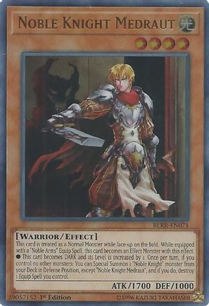 Noble Knight Medraut [BLRR-EN071] Ultra Rare - Yu-Gi-Oh! - Card Brawlers | Quebec | Canada |