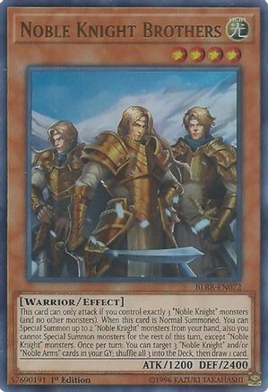 Noble Knight Brothers [BLRR-EN072] Ultra Rare - Yu-Gi-Oh! - Card Brawlers | Quebec | Canada |