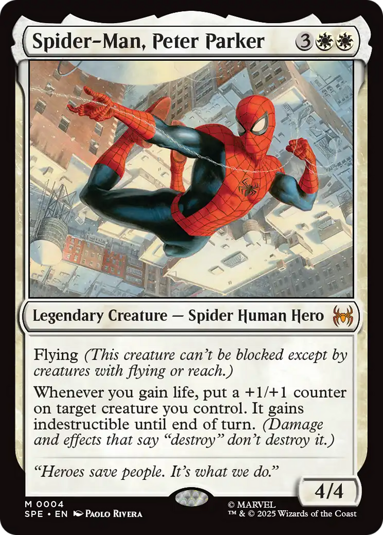 Spider-Man, Peter Parker [Marvel's Spider-Man: Eternal-Legal] - Magic: The Gathering - Card Brawlers | Quebec | Canada |