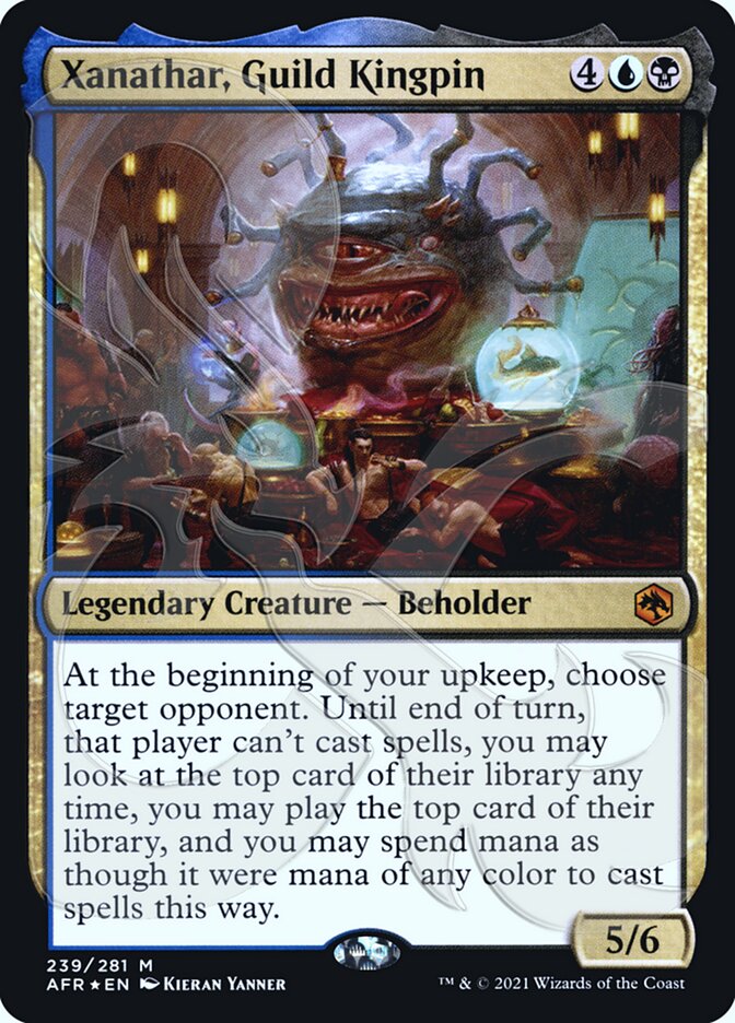 Xanathar, Guild Kingpin (Ampersand Promo) [Dungeons & Dragons: Adventures in the Forgotten Realms Promos] - Magic: The Gathering - Card Brawlers | Quebec | Canada |