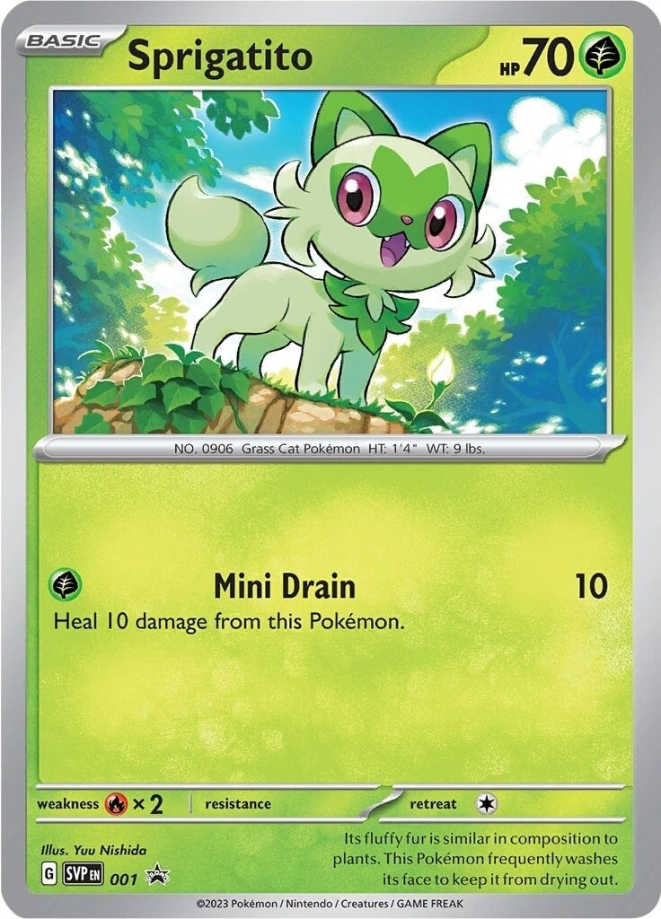 Sprigatito (001) [Scarlet & Violet: Black Star Promos] - Pokémon - Card Brawlers | Quebec | Canada |