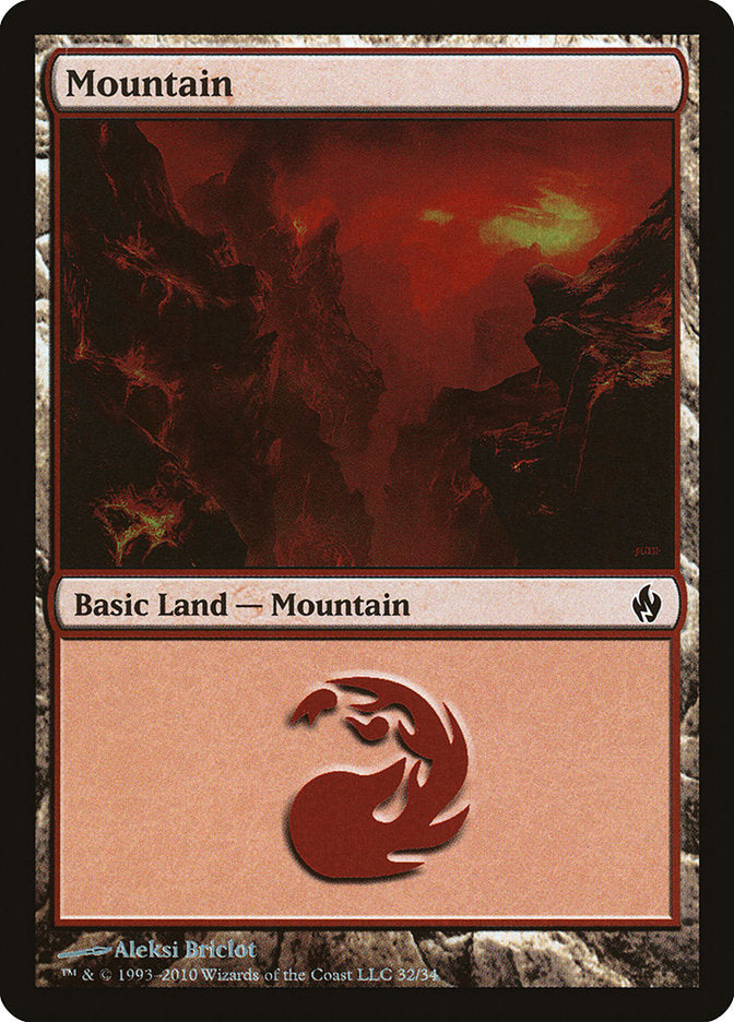 Mountain (32) [Premium Deck Series: Fire and Lightning] - Magic: The Gathering - Card Brawlers | Quebec | Canada |