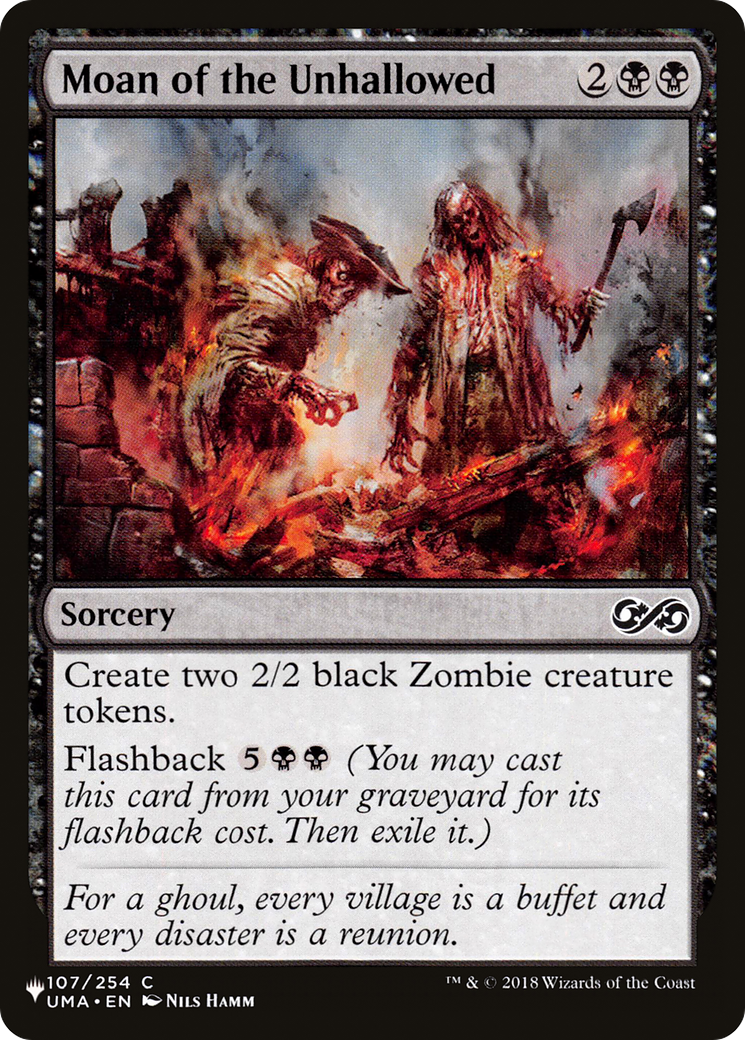 Moan of the Unhallowed [The List] - Magic: The Gathering - Card Brawlers | Quebec | Canada |