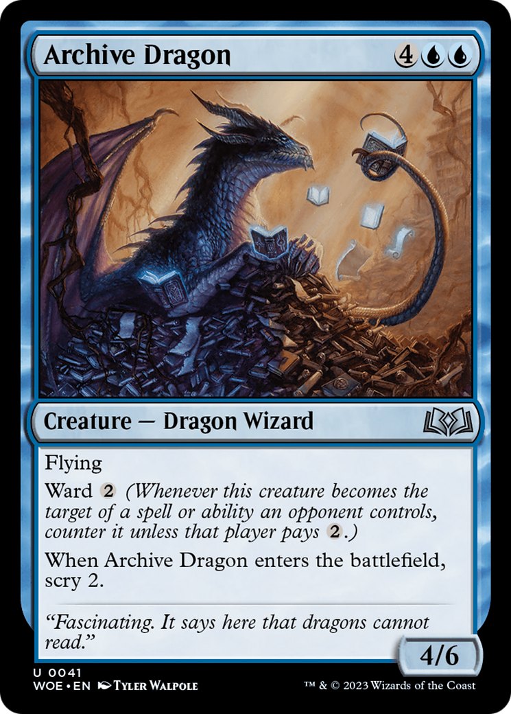 Archive Dragon [Wilds of Eldraine] - Magic: The Gathering - Card Brawlers | Quebec | Canada |