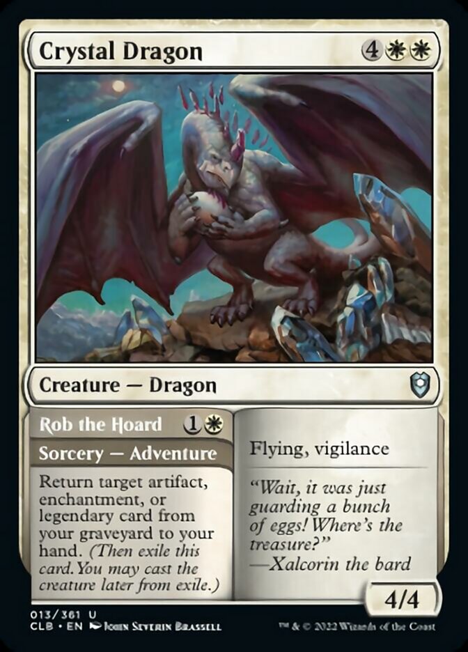 Crystal Dragon // Rob the Hoard [Commander Legends: Battle for Baldur's Gate] - Magic: The Gathering - Card Brawlers | Quebec | Canada |
