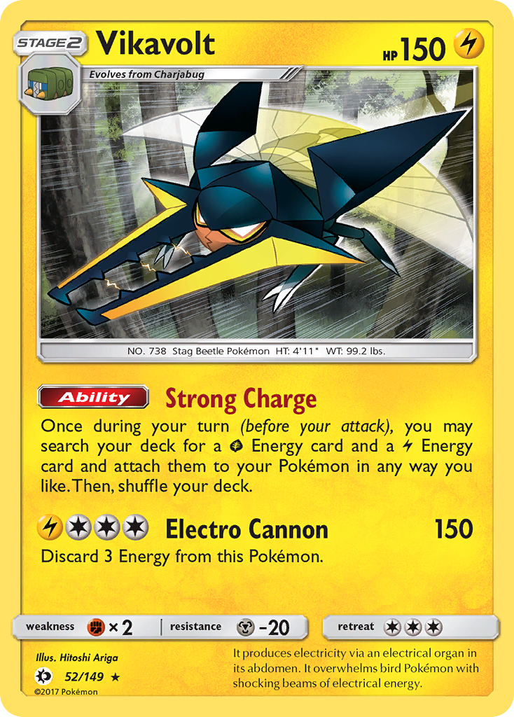 Vikavolt (52/149) [Sun & Moon: Base Set] - Pokémon - Card Brawlers | Quebec | Canada |