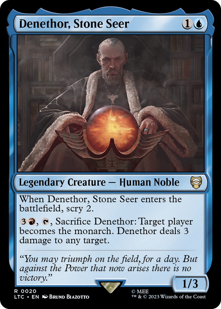 Denethor, Stone Seer [The Lord of the Rings: Tales of Middle-Earth Commander] - Magic: The Gathering - Card Brawlers | Quebec | Canada |