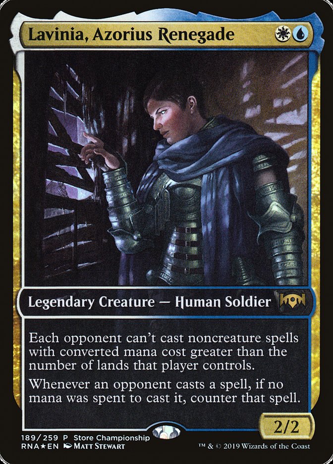 Lavinia, Azorius Renegade (Store Championship) (Full Art) [Ravnica Allegiance Promos] - Magic: The Gathering - Card Brawlers | Quebec | Canada |