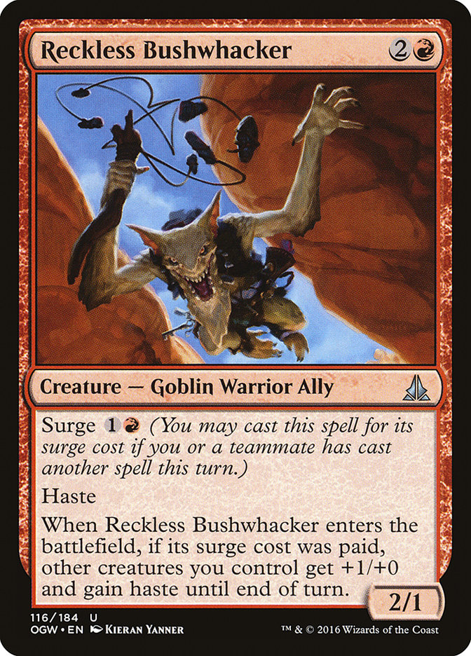Reckless Bushwhacker [Oath of the Gatewatch] - Magic: The Gathering - Card Brawlers | Quebec | Canada |