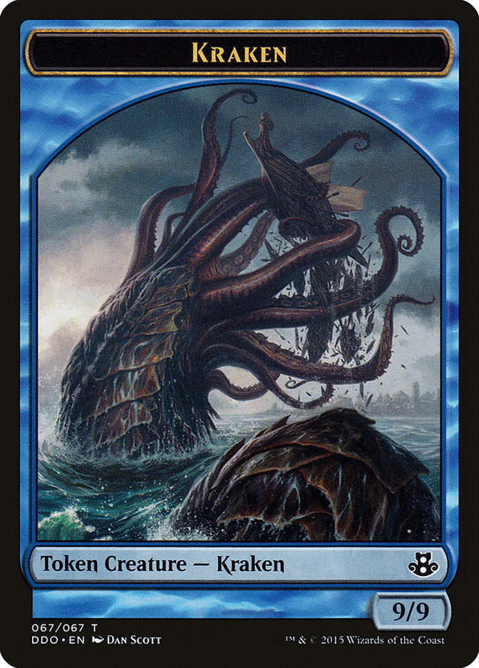 Kraken Token [Duel Decks: Elspeth vs. Kiora] - Magic: The Gathering - Card Brawlers | Quebec | Canada |