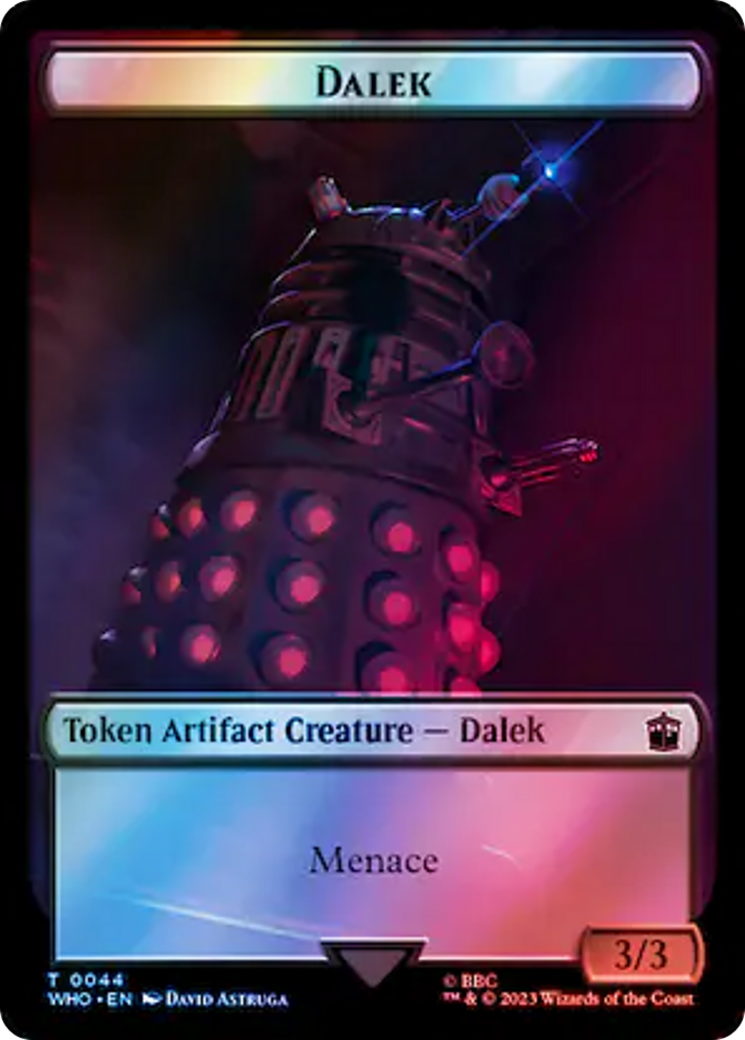 Dalek // Cyberman Double-Sided Token (Surge Foil) [Doctor Who Tokens] - Magic: The Gathering - Card Brawlers | Quebec | Canada |