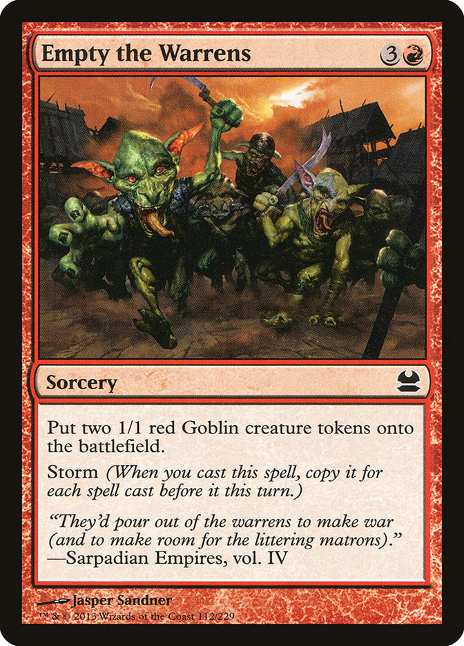 Empty the Warrens [Modern Masters] - Magic: The Gathering - Card Brawlers | Quebec | Canada |