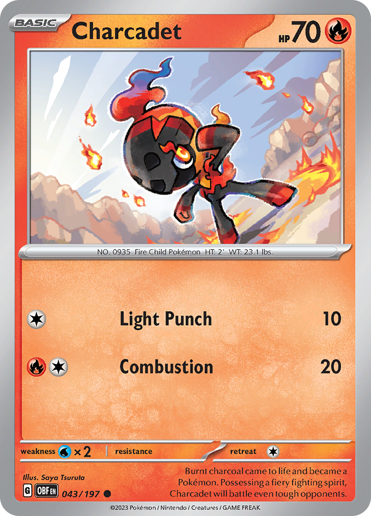 Charcadet (043/197) [Scarlet & Violet: Obsidian Flames] - Pokémon - Card Brawlers | Quebec | Canada |