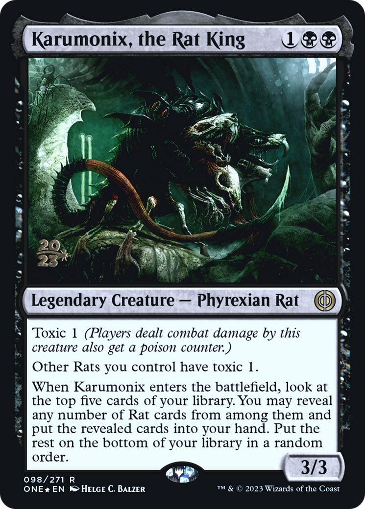 Karumonix, the Rat King [Phyrexia: All Will Be One Prerelease Promos] - Magic: The Gathering - Card Brawlers | Quebec | Canada |