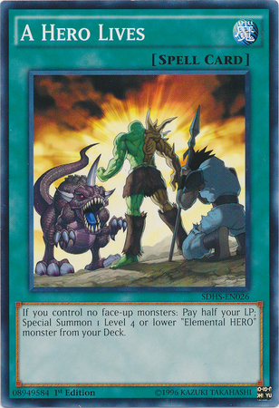 A Hero Lives [SDHS-EN026] Common - Yu-Gi-Oh! - Card Brawlers | Quebec | Canada |