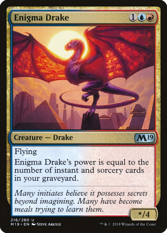 Enigma Drake [Core Set 2019] - Magic: The Gathering - Card Brawlers | Quebec | Canada |