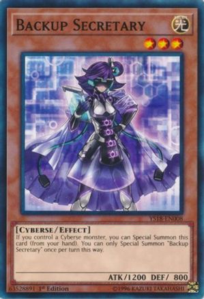 Backup Secretary [YS18-EN008] Common - Yu-Gi-Oh! - Card Brawlers | Quebec | Canada |