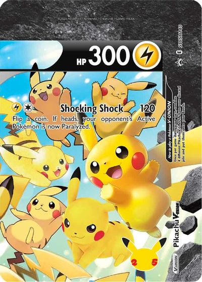 Pikachu V-UNION (SWSH140) (Celebrations) [Sword & Shield: Black Star Promos] - Pokémon - Card Brawlers | Quebec | Canada |