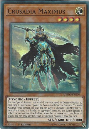 Crusadia Maximus [CYHO-EN010] Super Rare - Yu-Gi-Oh! - Card Brawlers | Quebec | Canada |