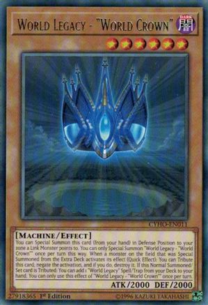 World Legacy - "World Crown" [CYHO-EN011] Rare - Yu-Gi-Oh! - Card Brawlers | Quebec | Canada |