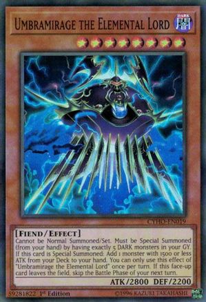 Umbramirage the Elemental Lord [CYHO-EN019] Super Rare - Yu-Gi-Oh! - Card Brawlers | Quebec | Canada |