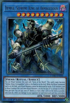 Demise, Supreme King of Armageddon [CYHO-EN030] Rare - Yu-Gi-Oh! - Card Brawlers | Quebec | Canada |