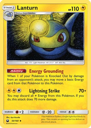Lanturn (50/168) [Sun & Moon: Celestial Storm] - Pokémon - Card Brawlers | Quebec | Canada |