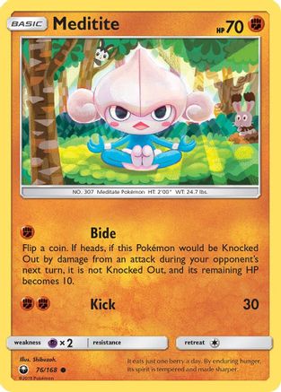 Meditite (76/168) [Sun & Moon: Celestial Storm] - Pokémon - Card Brawlers | Quebec | Canada |