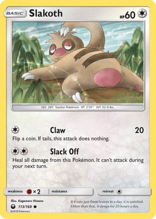 Slakoth (113/168) [Sun & Moon: Celestial Storm] - Pokémon - Card Brawlers | Quebec | Canada |