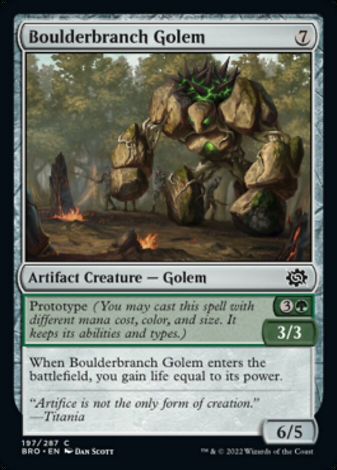 Boulderbranch Golem [The Brothers' War] - Magic: The Gathering - Card Brawlers | Quebec | Canada |