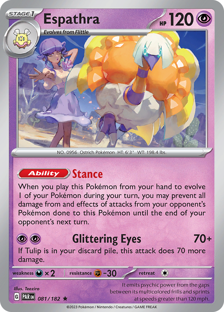 Espathra (081/182) [Scarlet & Violet: Paradox Rift] - Pokémon - Card Brawlers | Quebec | Canada |