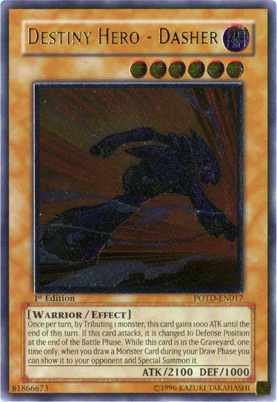 Destiny Hero - Dasher [POTD-EN017] Ultimate Rare - Yu-Gi-Oh! - Card Brawlers | Quebec | Canada |
