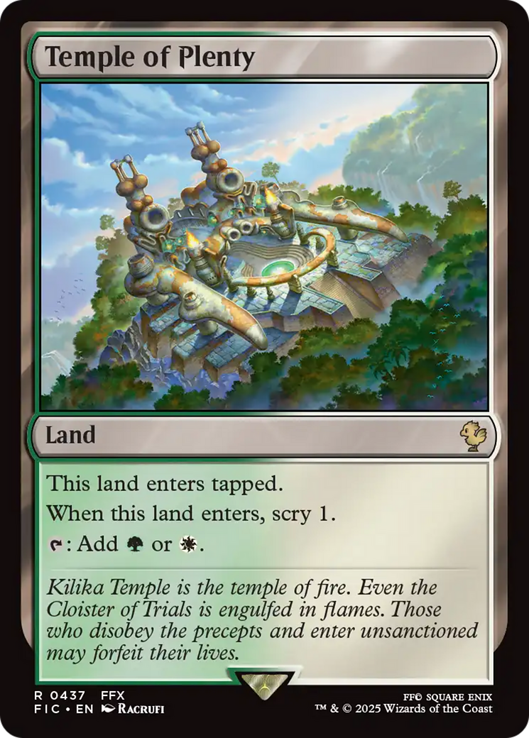 Temple of Plenty [FINAL FANTASY Commander] - Magic: The Gathering - Card Brawlers | Quebec | Canada |