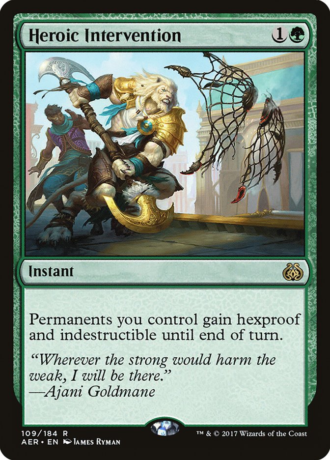Heroic Intervention [Aether Revolt] - Magic: The Gathering - Card Brawlers | Quebec | Canada |