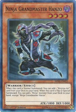 Ninja Grandmaster Hanzo [SHVA-EN022] Super Rare - Yu-Gi-Oh! - Card Brawlers | Quebec | Canada |