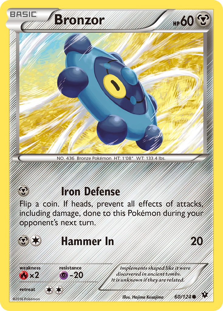 Bronzor (60/124) [XY: Fates Collide] - Pokémon - Card Brawlers | Quebec | Canada |