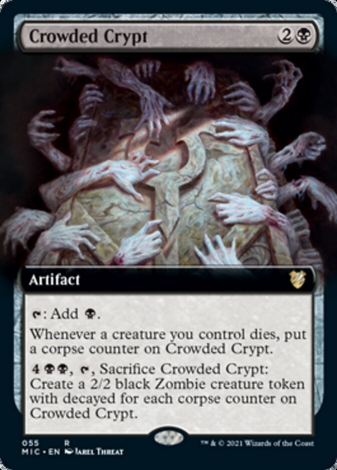 Crowded Crypt (Extended Art) [Innistrad: Midnight Hunt Commander] - Magic: The Gathering - Card Brawlers | Quebec | Canada |