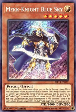 Mekk-Knight Blue Sky [MP18-EN177] Secret Rare - Yu-Gi-Oh! - Card Brawlers | Quebec | Canada |