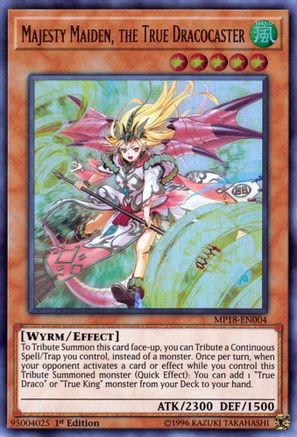 Majesty Maiden, the True Dracocaster [MP18-EN004] Ultra Rare - Yu-Gi-Oh! - Card Brawlers | Quebec | Canada |