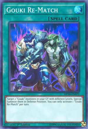 Gouki Re-Match [MP18-EN070] Super Rare - Yu-Gi-Oh! - Card Brawlers | Quebec | Canada |