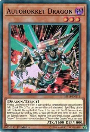 Autorokket Dragon [MP18-EN111] Super Rare - Yu-Gi-Oh! - Card Brawlers | Quebec | Canada |