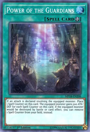 Power of the Guardians [MP18-EN208] Super Rare - Yu-Gi-Oh! - Card Brawlers | Quebec | Canada |