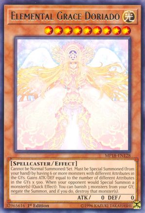 Elemental Grace Doriado [MP18-EN128] Rare - Yu-Gi-Oh! - Card Brawlers | Quebec | Canada |