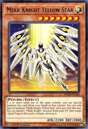 Mekk-Knight Yellow Star [MP18-EN180] Rare - Yu-Gi-Oh! - Card Brawlers | Quebec | Canada |